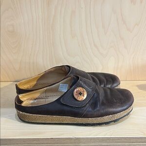 Haflinger Charlotte Clogs Dark Brown woman’s US 9 EU 40